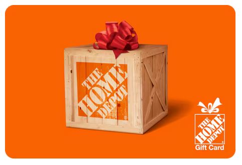 A $3,000 Lowe's Gift Card (Raffle #581) with a wooden crate and red bow on an orange background—great for raffles or as an alternative to a Home Depot gift card. Small gift card icon in the corner.