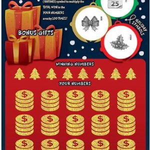 Raffle #639 - PA Lottery Scratchers 30 Pack - $30 Merry Money Match, 30 Pack - $20 Frosted Fortune